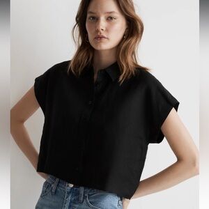 Madewell 100% Linen Dolman Shirt